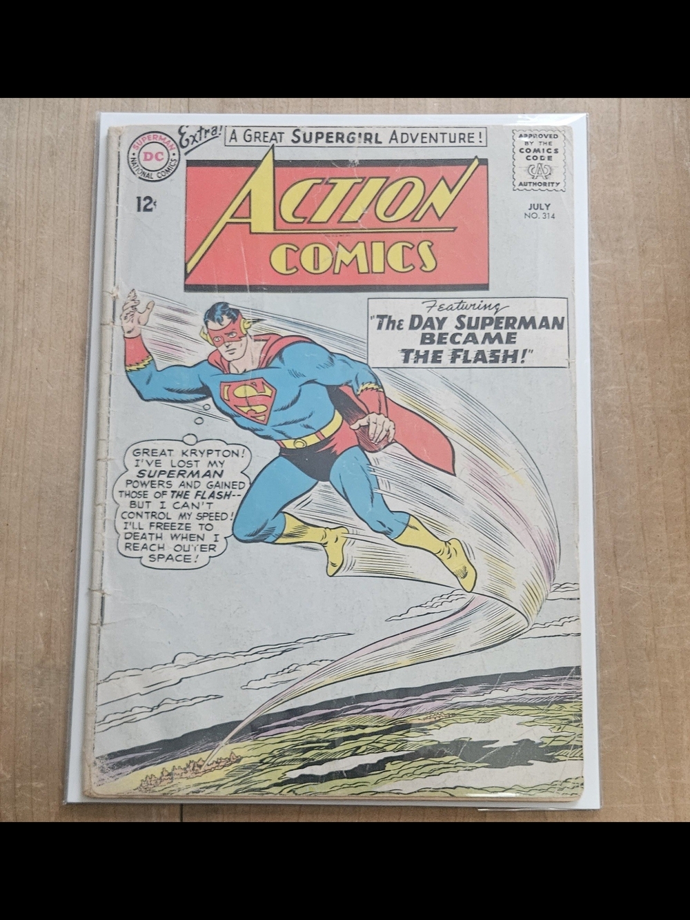 Action Comics # 314 VG July 1964 The DaySuperman Became Flash +Supergirl Story🔥